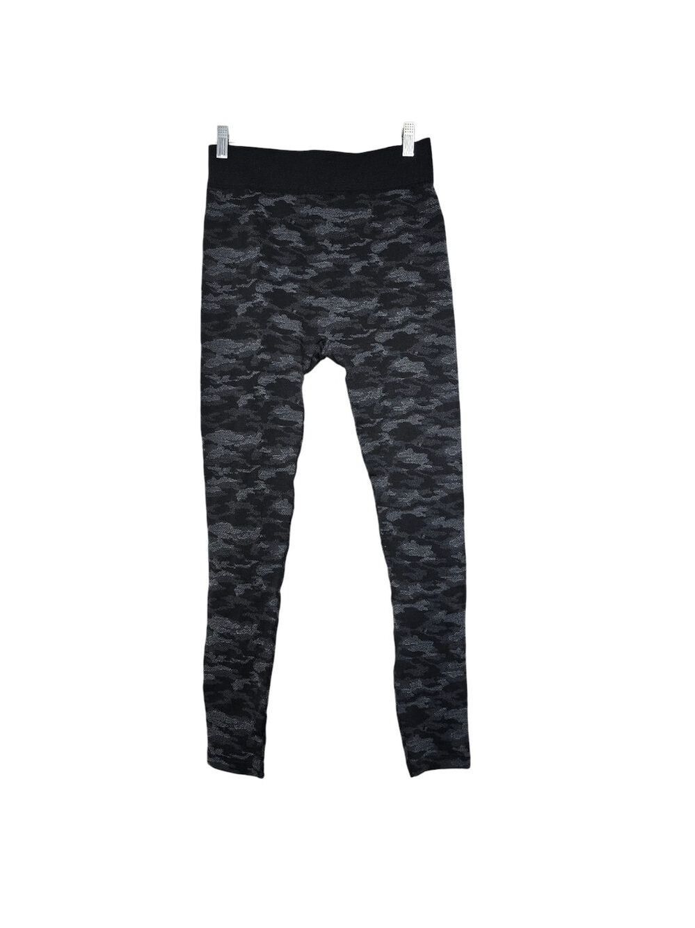 Time And Tru Black Gray Camo Leggings XL